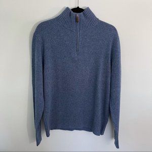 Lamb's Wool Quarter Zip Pullover Sweater